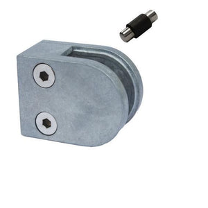 Halvrund glasklemme Model 20 til 8 mm glas