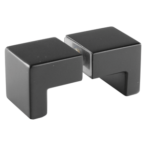 Brusedør knop i sort