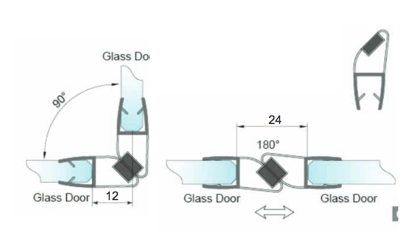 Magnetisk Pakning 90-grader