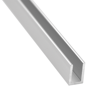 U profile til 10 mm glas