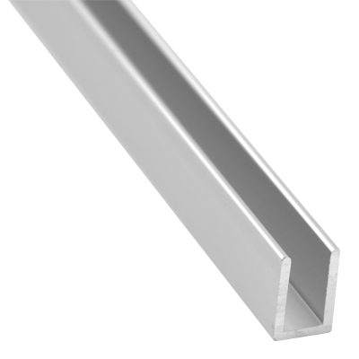 U profile til 10 mm glas