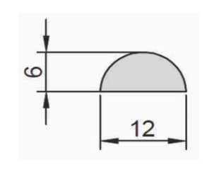 Transparent vandspærre tætning ved brusekabine