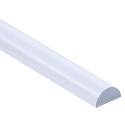 Transparent vandspærre tætning ved brusekabine