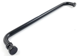 Håndklædeholder med dørknop - Sort