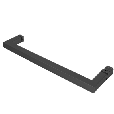 Håndklædeholder med dørknop i sort