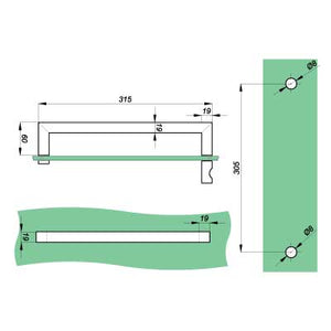 Håndklædeholder med dørknop