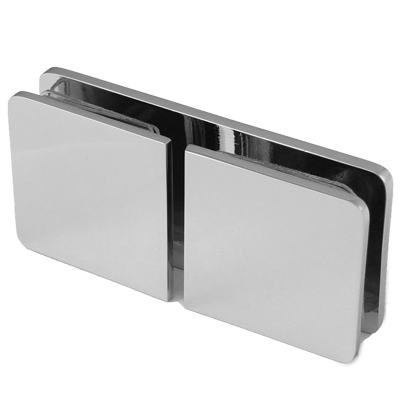 Fastglasbeslag glas/glas 45mm x 45mm 180°