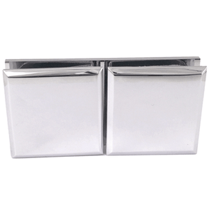Fastglasbeslag glas/glas 45mm x 45mm 180°