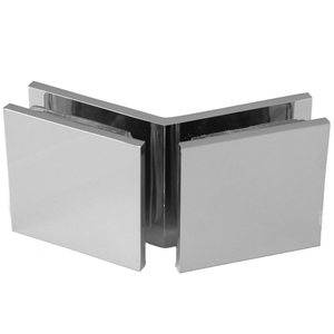 Fastglasbeslag glas/glas 45mm x 45mm 135°
