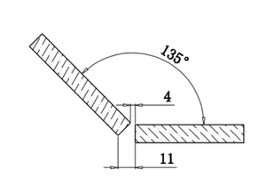Hængsel glas/glas hængsel 135° VERONA PREMIUM