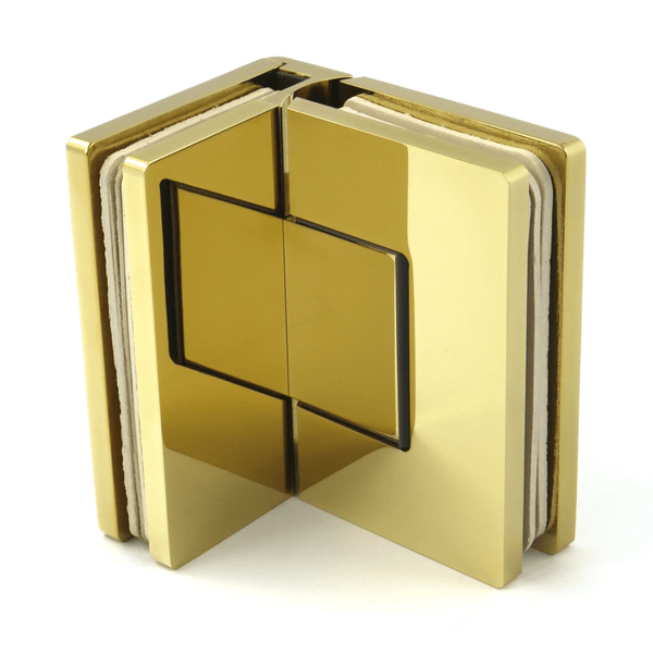 Hængsel glas/glas  90° VERONA PREMIUM i guld