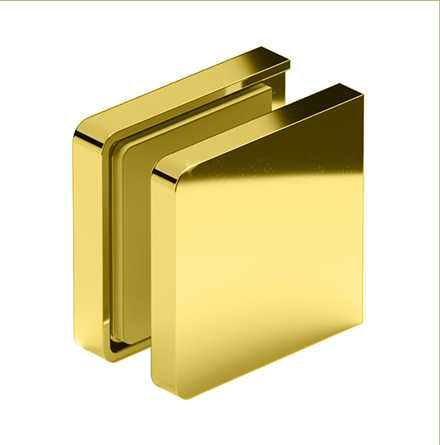 Holder til glas brusevæg VERONA SLIM 90° i guld