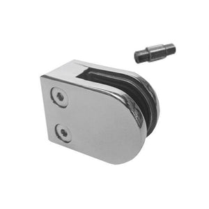 Halvrund glasklemme Model 20 til 8 mm glas