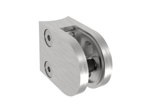 Halvrund glasklemme Model 20 til 8 mm glas