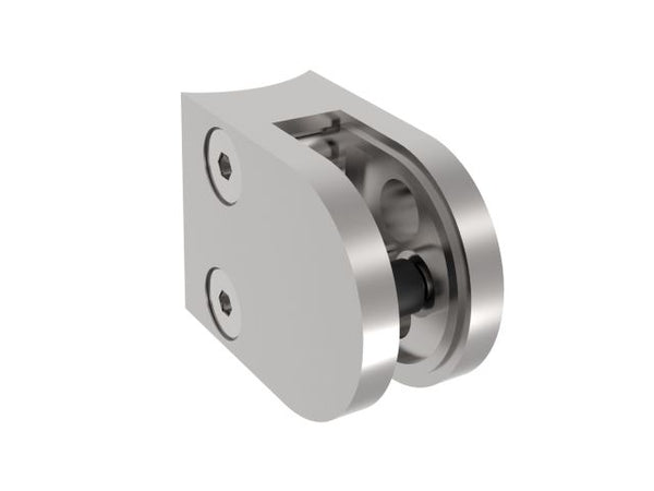 Halvrund glasklemme Model 20 til 8 mm glas