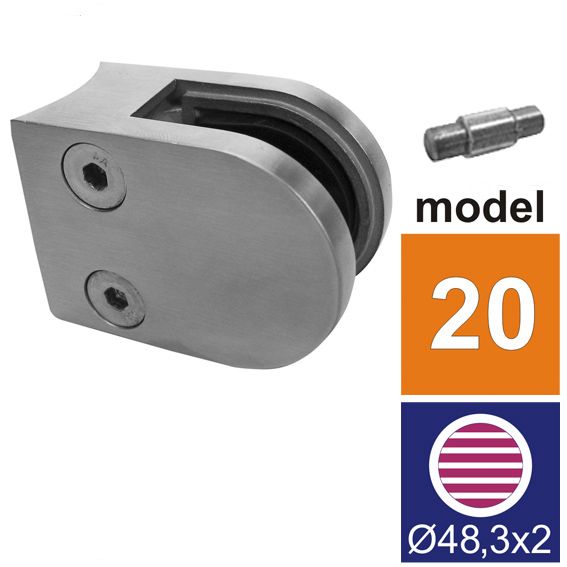Glasklemme model 20