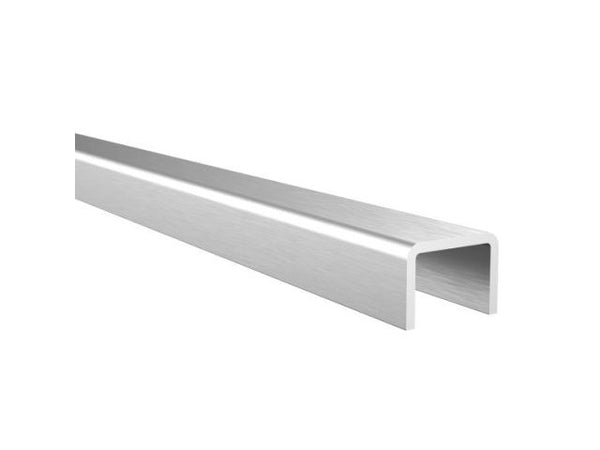 Firkantet håndliste til glas i aluminium