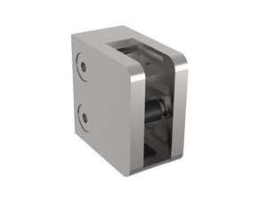 Glasklemme med plade+pin Model 23 til 6 mm glas