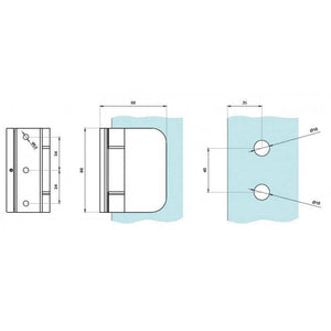 Profil hængsel til OFC dørkarme 02