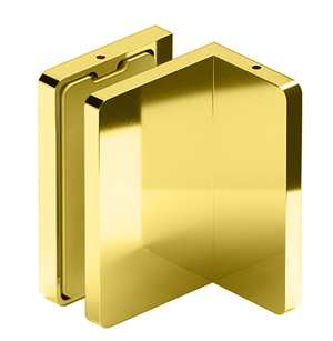 Holder til glas brusevæg VERONA SLIM 90° vinkel i guld