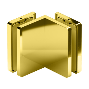 Holder til glas brusevæg VERONA SLIM 90° vinkel i guld